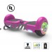 Hoverboard Flash Wheel Two-Wheel Self Balancing Electric Scooter 6.5" UL 2272 Certified Black   